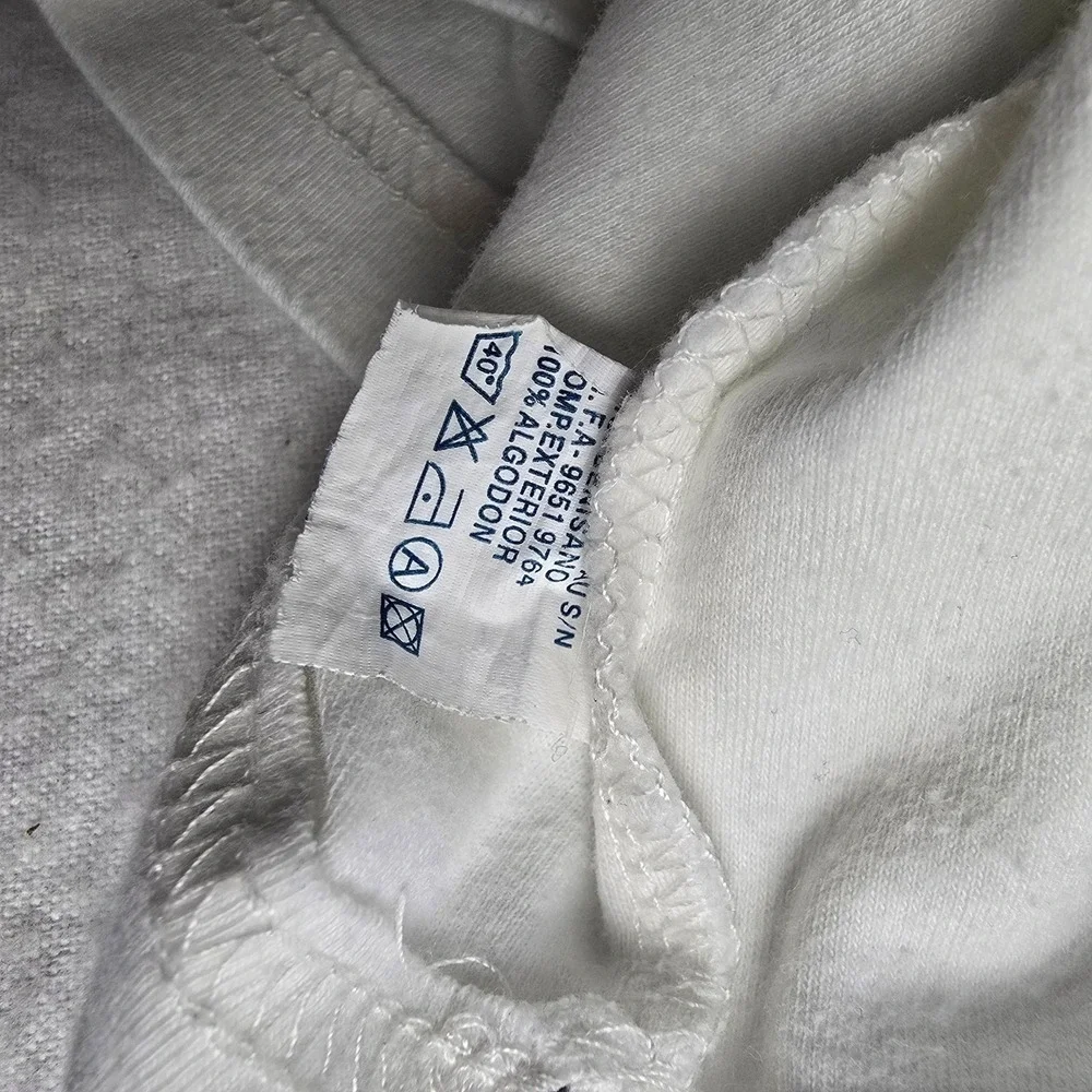 Disney Baby Mickey VTG Unisex White Henley Long Sleeve 12mo‎ Collared Shirt